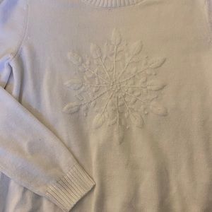 Karen Scott Snowflake Crew Neck Sweater